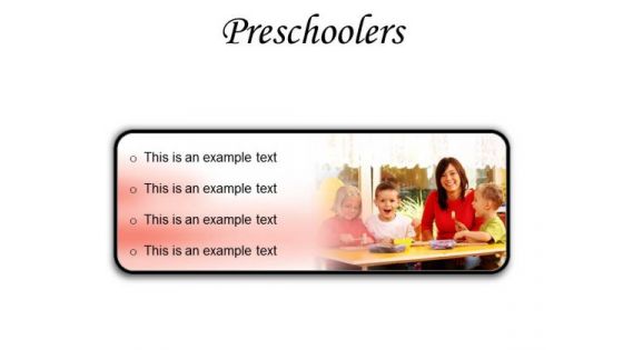 Preschoolers Children PowerPoint Presentation Slides R