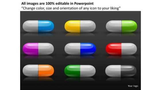 Prescription Drugs Editable Graphics Slides Download