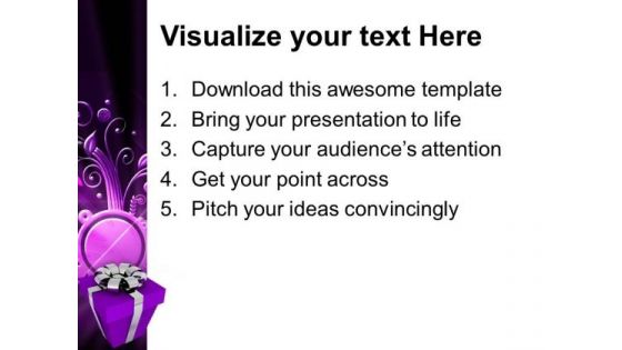 Present For Festival PowerPoint Templates And PowerPoint Themes 1012