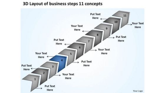 Presentation Steps 11 Concepts How To Construct Business Plan PowerPoint Templates