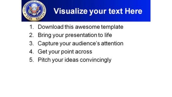 Presidential Seal Americana PowerPoint Themes And PowerPoint Slides 0411 Slide03