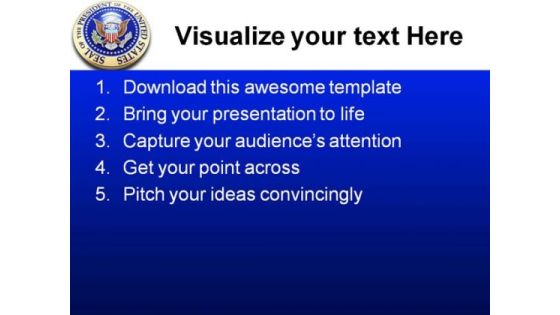Presidential Seal Americana PowerPoint Themes And PowerPoint Slides 0411 Slide02