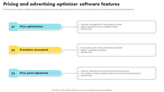 Pricing And Advertising Optimizer Software Features Guidelines Pdf