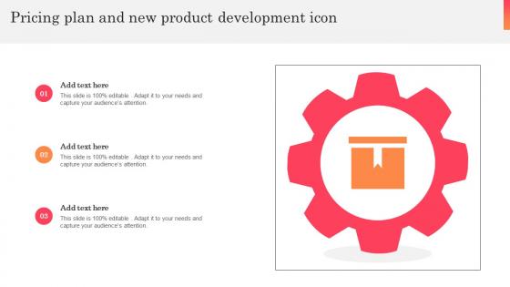 Pricing Plan And New Product Development Icon Elements Pdf