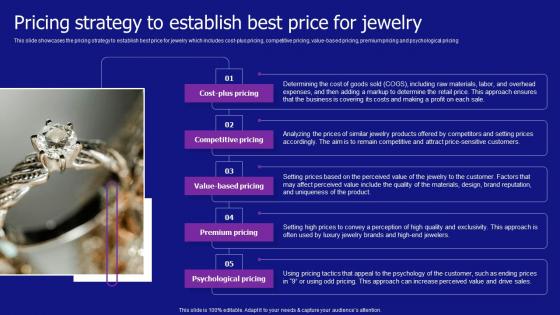 Pricing Strategy To Establish Best Price For Jewelry Jewelry Products Business Background Pdf Pricing Strategy To Establish Best Price For Jewelry Jewelry Products Business Background Pdf