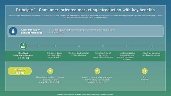 Principle 1 Consumer Oriented Strategic Guide For Sustainable Demonstration Pdf Principle 1 Consumer Oriented Strategic Guide For Sustainable Demonstration Pdf