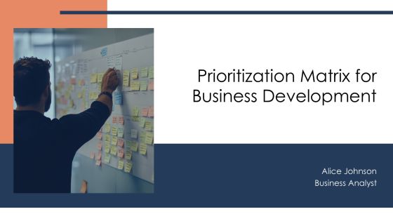 Prioritization Matrix For Business Development PPT Guidelines AT