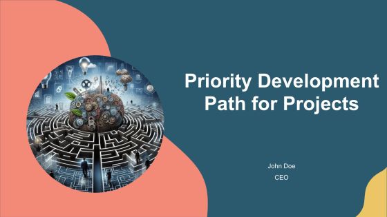 Priority Development Path For Projects PPT Slides AT