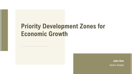 Priority Development Zones For Economic Growth PPT Template AT