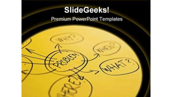 Problem Business PowerPoint Template 1010