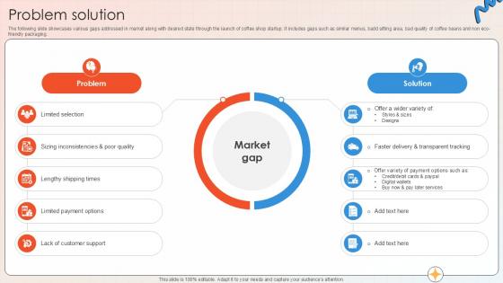 Problem Solution Apparel And Shoes E Commerce Market PPT Template GTM SS V Problem Solution Apparel And Shoes E Commerce Market PPT Template GTM SS V