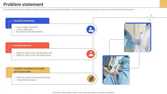 Problem Statement Health Insurance Services Management Platform Pitch Deck