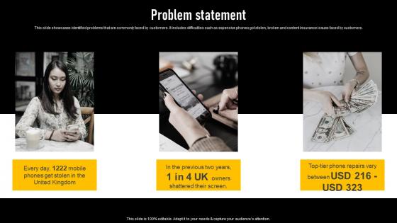 Problem Statement Insurance Investor Funding Elevator Pitch Deck Introduction Pdf Problem Statement Insurance Investor Funding Elevator Pitch Deck Introduction Pdf