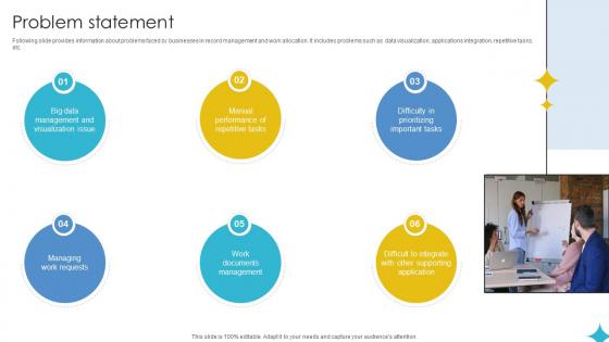 Problem Statement Investor Funding Elevator Pitch Deck For Business Operations Management Platform Problem Statement Investor Funding Elevator Pitch Deck For Business Operations Management Platform