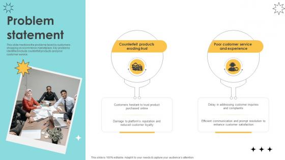 Problem Statement Online Marketplace Pitch Deck