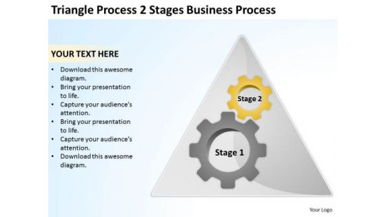 Process 2 Stages Business Ppt Sample Of Plan Outline PowerPoint Templates