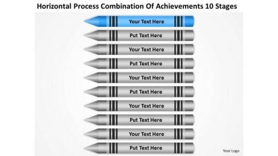 Process Combination Of Acheivements 10 Stages Business Plan PowerPoint Slides