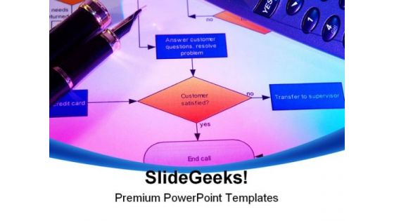 Process Flow Business PowerPoint Background And Template 1210