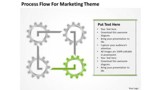 Process Flow For Marketing Theme Ppt Startup Business Plans PowerPoint Slides