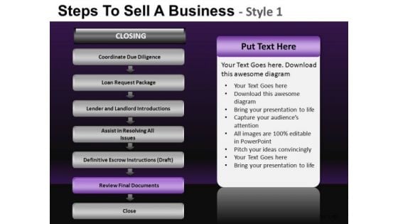 Process Flowchart Diagram For PowerPoint 8 Editable Stages