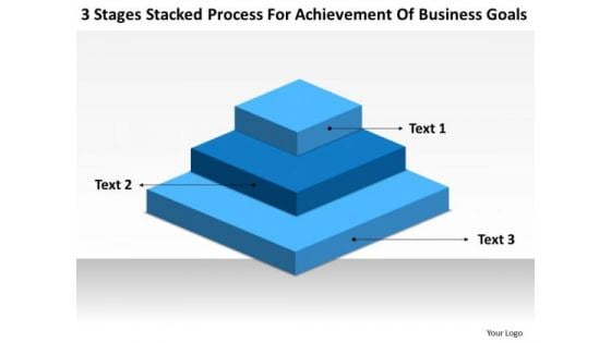 Process For Achievement Of Business Goals Constructing Plan PowerPoint Slides