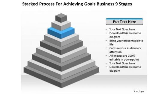 Process For Achieving Goals Business 9 Stages Ppt Sample Sales Plan PowerPoint Slides