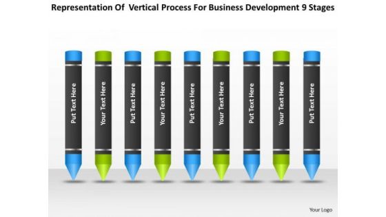 Process For Business Development 9 Stages Plan PowerPoint Slides