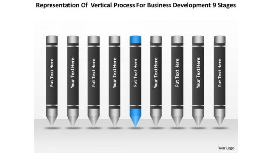 Process For Business Development 9 Stages Ppt Sample Plan Template PowerPoint Templates