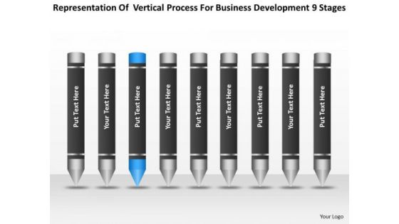 Process For Business Development 9 Stages Ppt Small Planning PowerPoint Templates