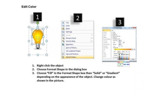 Process Light Bulb PowerPoint Slides And Ppt Diagram Templates