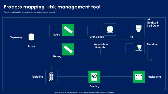 Process Mapping Risk Management Tool Quality Risk Assessment Mockup PDF