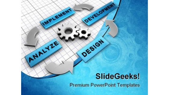 Process Organigram Business PowerPoint Backgrounds And Templates 1210