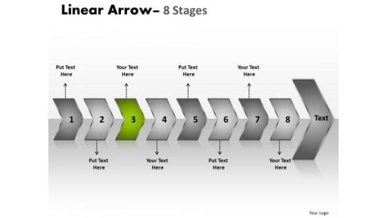 Process Ppt Background Consecutive Description Of 8 Curved Arrows PowerPoint 2010 4 Graphic