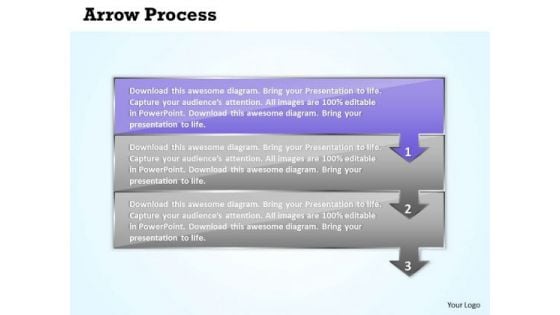 Process Ppt Theme Arrow Procurement Representation 3 Stages 2 Design