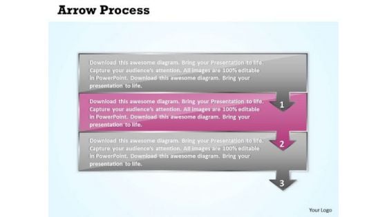 Process Ppt Theme Arrow Procurement Representation 3 Stages Design