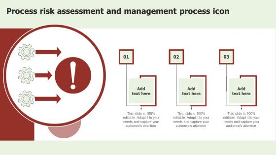Process Risk Assessment And Management Process Icon Summary Pdf