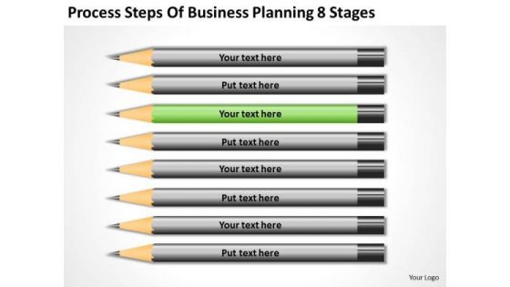 Process Steps Of Business Planning 8 Stages Ppt Small Outline PowerPoint Templates