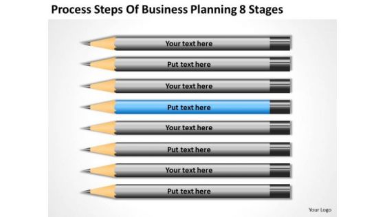 Process Steps Of Business Planning 8 Stages Successful PowerPoint Slides