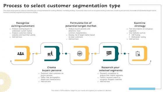 Process To Select Customer Segmentation Type Successful Guide For Market Segmentation Elements Pdf