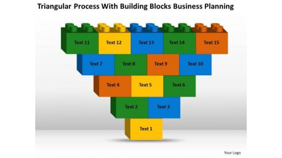 Process With Building Blocks Business Planning Ppt Strategic Plans PowerPoint Templates