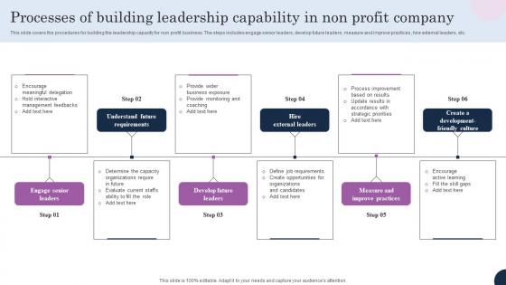 Processes Of Building Leadership Capability In Non Profit Company Sample Pdf Processes Of Building Leadership Capability In Non Profit Company Sample Pdf