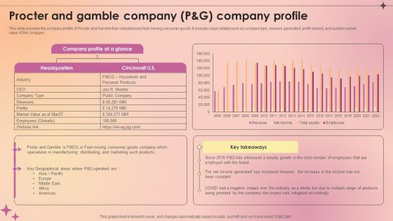 Procter And Gamble Company P And G Company Profile Makeup And Skincare Market IR SS V