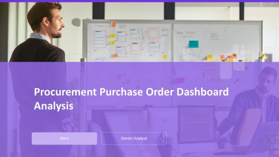 Procurement Purchase Order Dashboard Analysis PPT Mockup AT