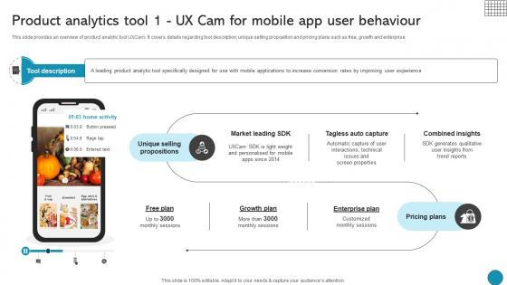 Product Analytics Tool 1 Ux Cam For Mobile App User Driving Business Success Integrating Product Product Analytics Tool 1 Ux Cam For Mobile App User Driving Business Success Integrating Product