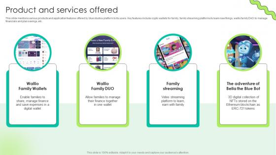 Product And Services Offered Digital Payment Platform Pitch Deck