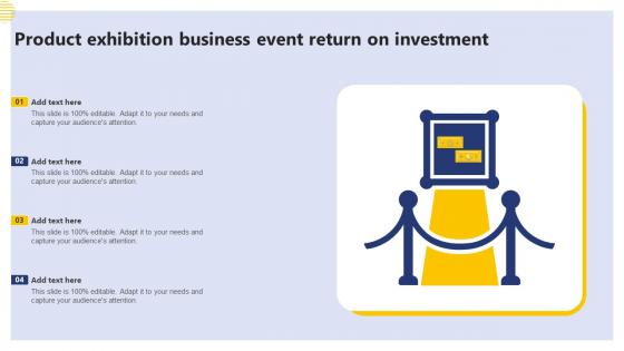 Product Exhibition Business Event Return On Investment Icons Pdf