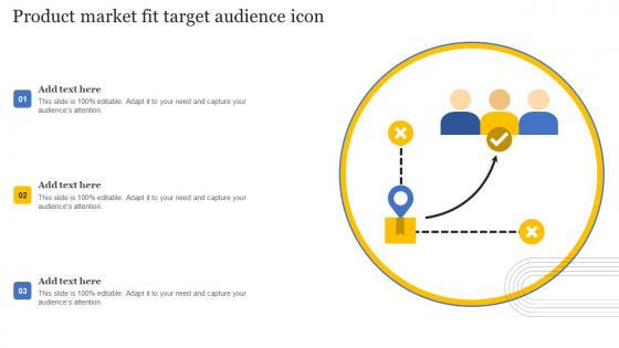 Product Market Fit Target Audience Icon Demonstration Pdf