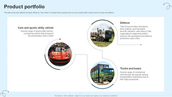 Product Portfolio Luxury Automobile Vehicles PPT Sample CP SS V Product Portfolio Luxury Automobile Vehicles PPT Sample CP SS V