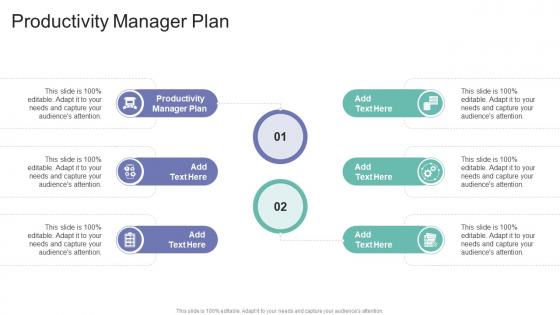 Productivity Manager Plan In Powerpoint And Google Slides Cpb