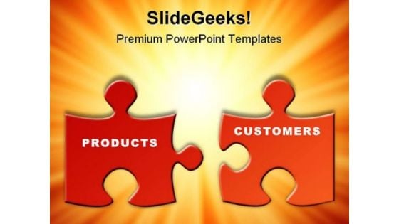 Products Customers Business PowerPoint Background And Template 1210